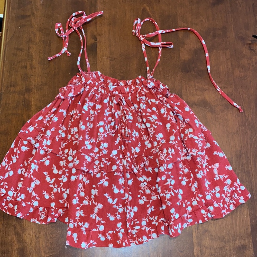 Red floral tank from VICI